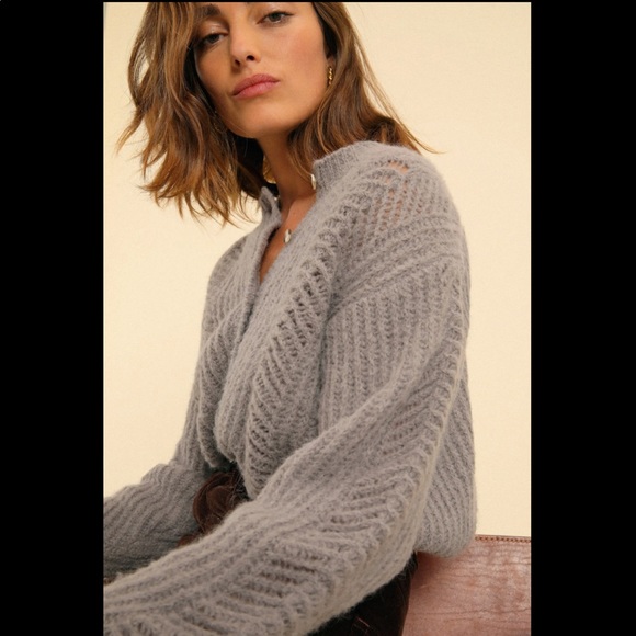 Coats | Rouje Odile Knit Cardigan Taupe 